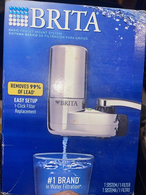 Brita 35618 On Tap Faucet Mount 1 Liter Water Chrome Filter System gallery