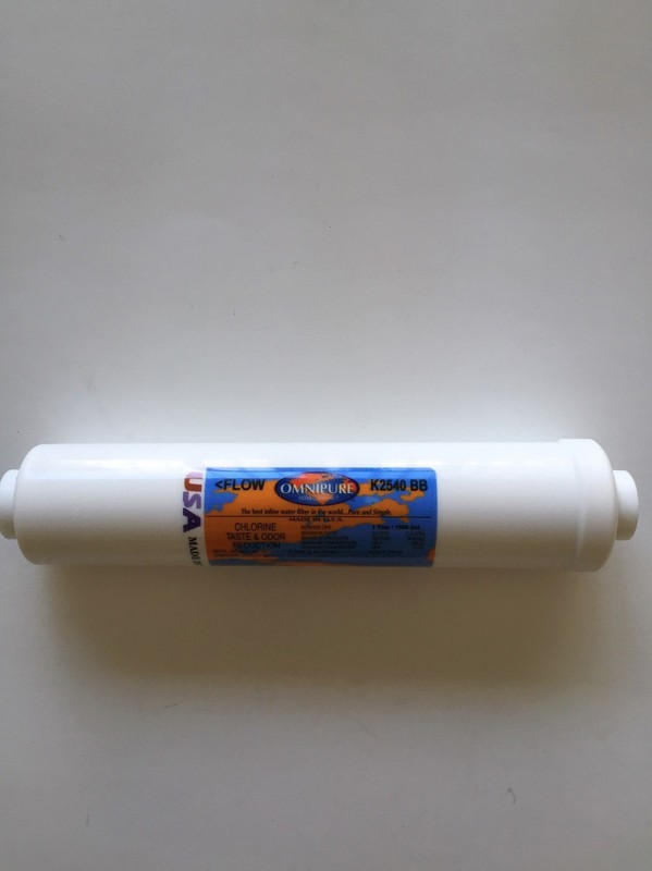 OMNIPURE K2540 BB RO IN-LINE CARBON FILTER 10 X 2 1/4″ THREADED ENDS 9 PACK
