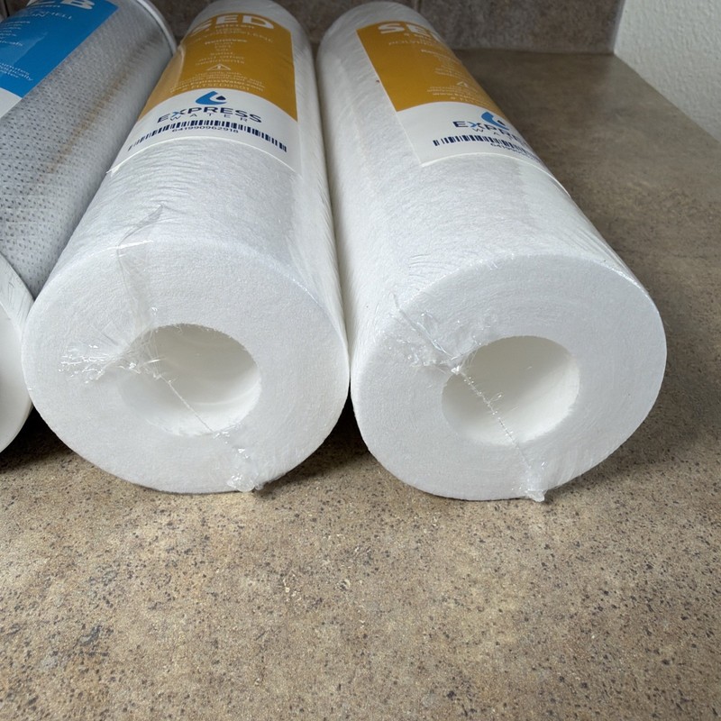 2 Express SED Sediment & 2 ACB Water Filters 5 Micron High Capacity 10 inch Lot gallery