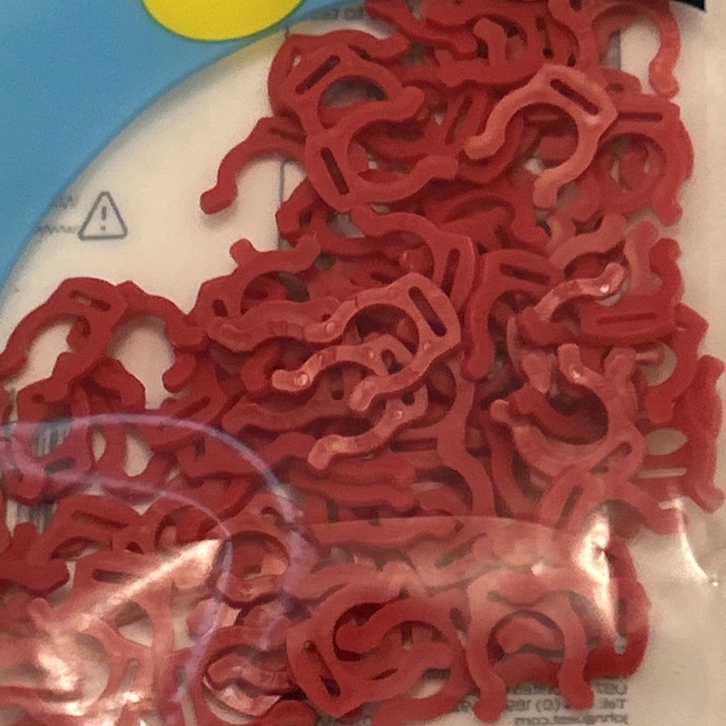 John Guest PIC1808R-US 1/4 “ Tube Red Plastic Locking Clip 100 Pk gallery