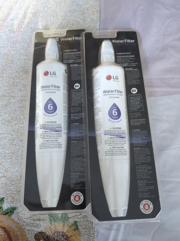 LG LT600P Refrigerator Water Filter Genuine OEM 5231JA2006F 2 For Price Of 1