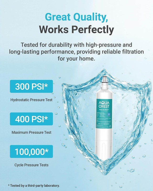 AQUA CREST F-1000 Undersink Water Filter, WF03-F1, Replacement for F-1000,1 Pack gallery