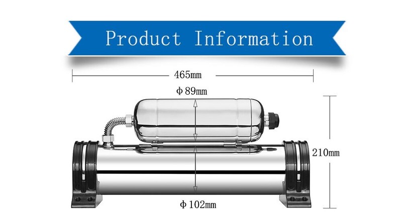 INTBUYING®Stainless Filter 800L/H Household Water Purifier 1/2″Pipe Water Filter gallery
