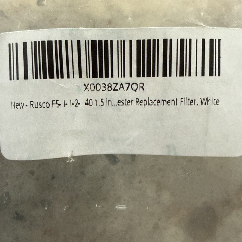 Rusco 1-1/2" Spin-Down Polyester Replacement Sediment Filter (140 Mesh) New gallery