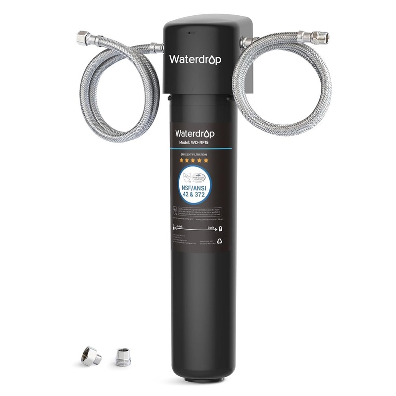 Waterdrop 15UA Under Sink Water Filter System Reduces Lead Chlorine 16K Gallons