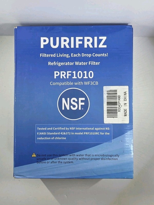 NSF Refrigerator Water Filter PRF1010 Compatible 3 Pack By PURIFRIZ Brand New
