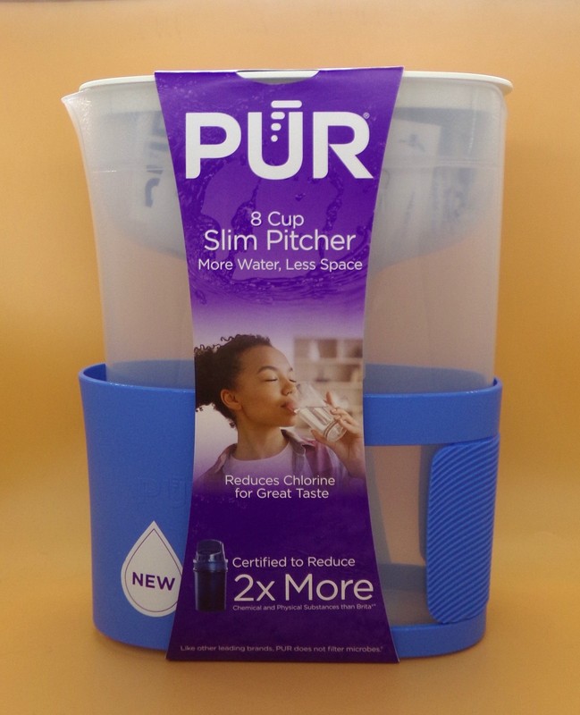 Pur® 6-Cup Pitcher with Blue Sleeve 6 filtered, 2 in Reservoir