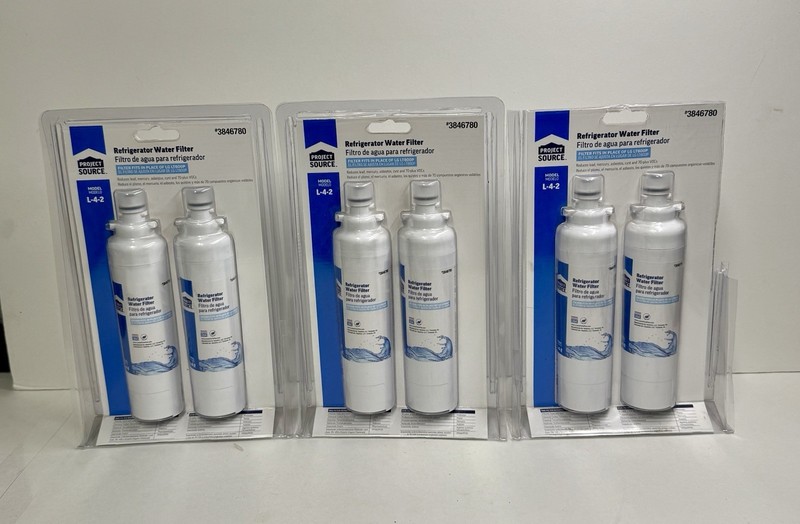 Project Source Twist In Refrigerator Water Filter L-4-2 Fits LG LT800P 3-2 Packs