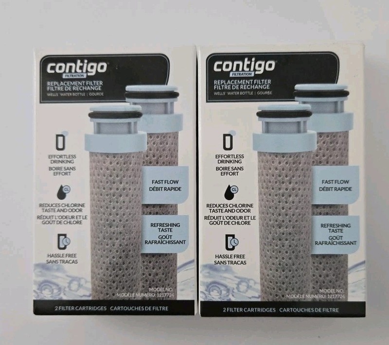 (4 Total Filters) Contigo Replacement Filter 2-Pack x 2