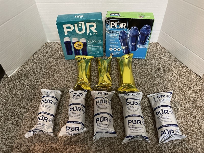 Lot Of NEW SEALED 14 PUR Mixed Replacement Water Filters – FREE SHIPPING !