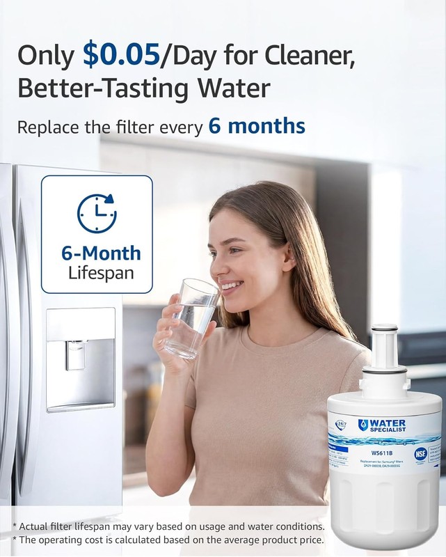 Replacement for Samsung DA29-00003G Refrigerator Water Filter by Waterspecialist gallery