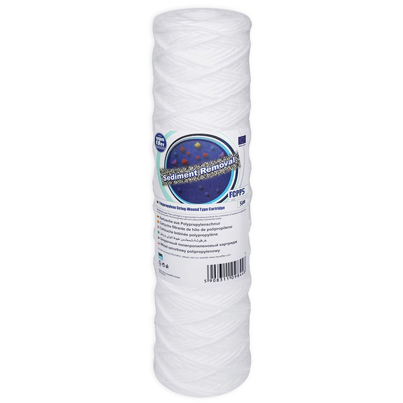 25pk 1 Micron Yarn String Wound Sediment Water Filter 10" Aquafilter gallery