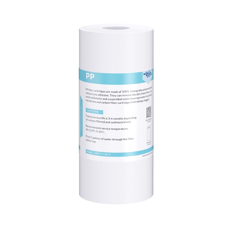 8 Pack 10″x4.5″ Big Blue 5 Micron Sediment Water Filter Whole House Replacement