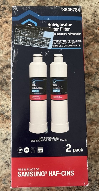 Project Source Refrigerator Water Filter #3846784 2 Pk.