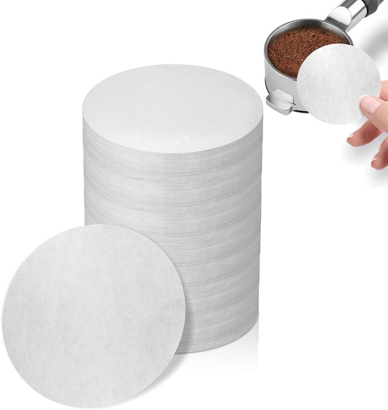500 Pcs Coffee Paper Filter for Espresso Maker, 51 mm Unbleached 51mm