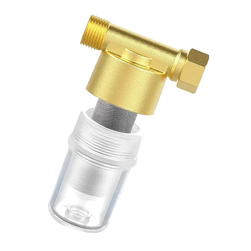 Brass Sediment Filter for Water Heater 40 Micron 1/2 3/4 Inch Cleanable Mesh Set gallery