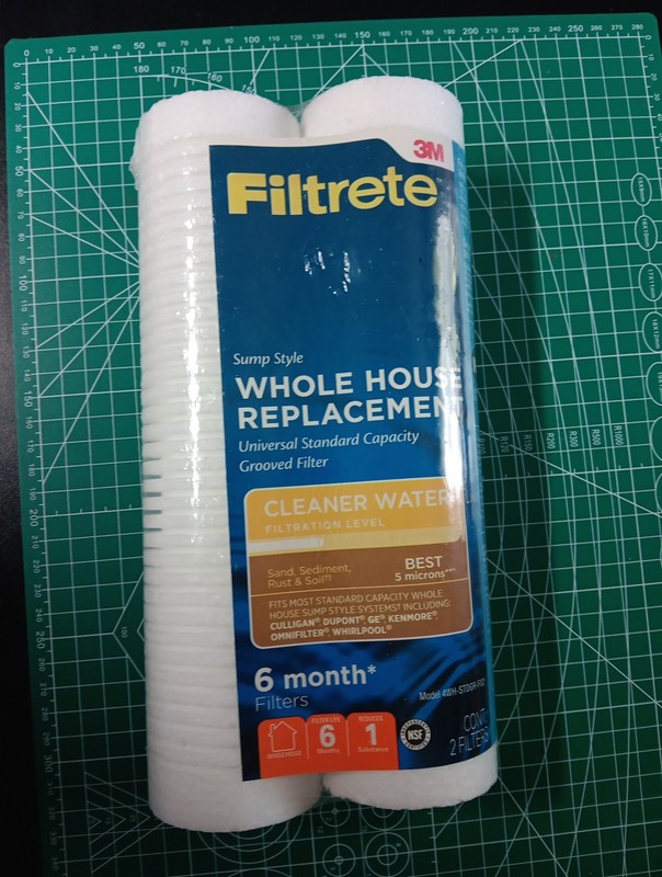 3 M Filtrate water filters 2 pack sump style 4WH-STDGR-F02 new 5 microns