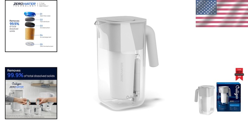 8-Cup Space-Saving Water Pitcher with ZeroWater Technology – Flawless Filtration gallery