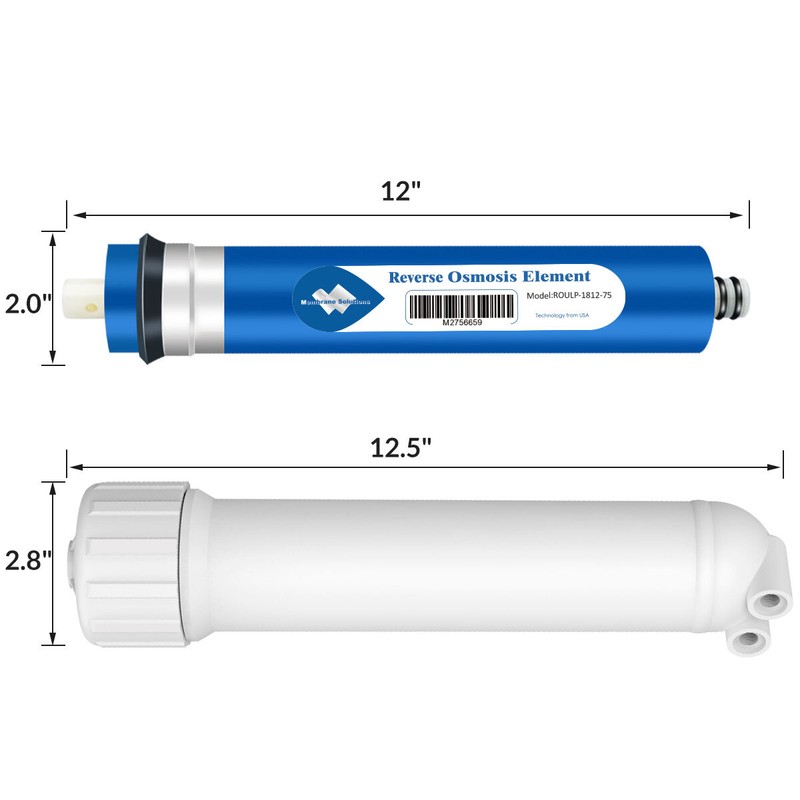 50/75/100/150/400/500/600 GPD Reverse Osmosis RO Membrane Water Filter 1812/3012 gallery