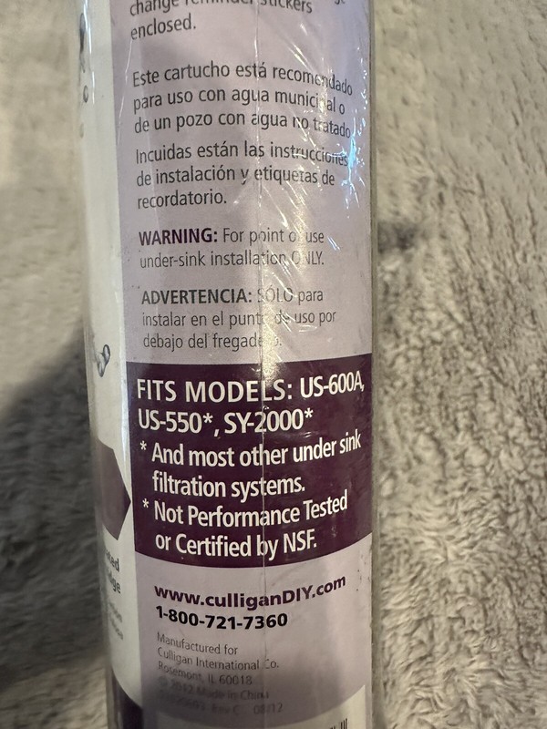 Culligan D-10A 5 Micron Standard 10 Inch Undersink Carbon Water Filter (2 Pack) gallery