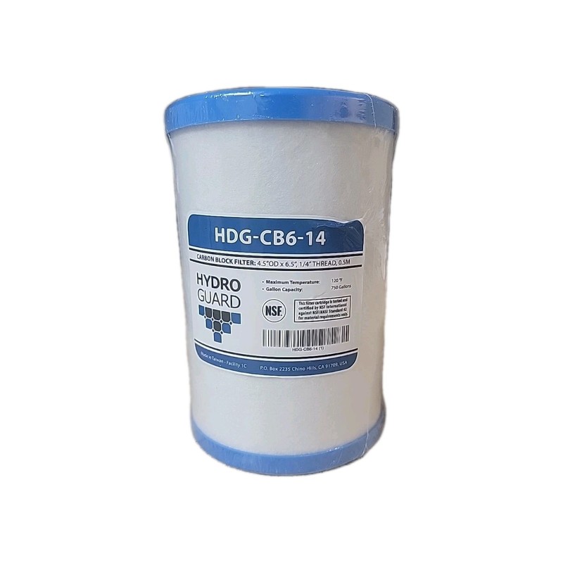 Hydro Guard HDG-CB6-14 CB6 Carbon Block Water Filter Replacement Cartridge