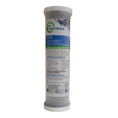 Matrikx 32-250-10-MATRIKX CTO 5-Micron 2.5″ X 10″ Chlorine/Taste/Odor, Sediment