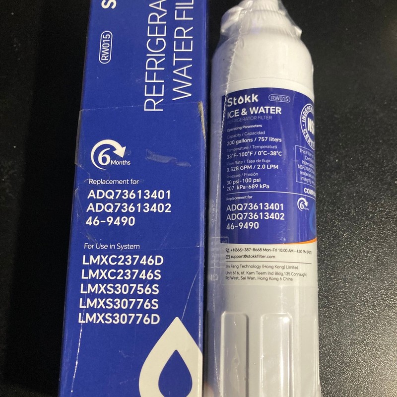 STOKK RW015 Refrigerator Water Filter Replacement ADQ73613401 46-9490 New