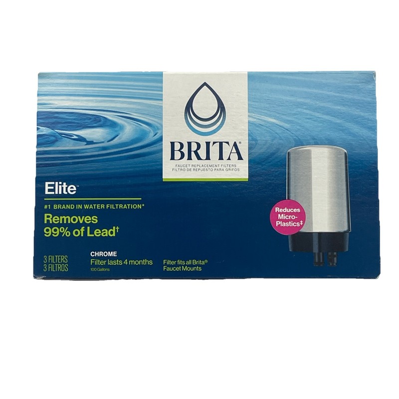 Brita Replacement Water Filters for Brita Tap Faucet Mounts (3-Pack) – NEW