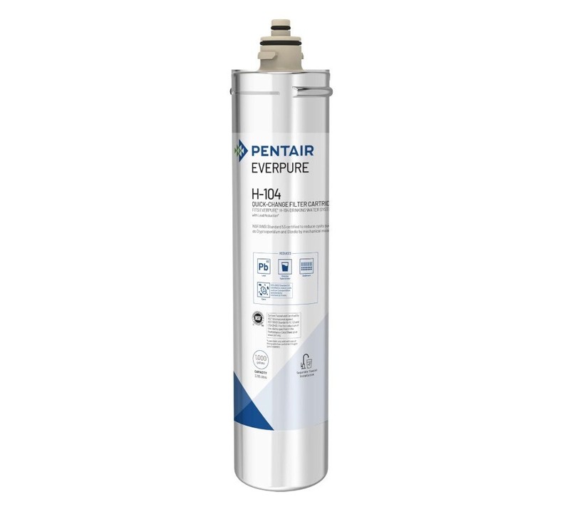 Pentair Everpure H-104 Quick-Change Filter Cartridge, EV961211 -1000 gal
