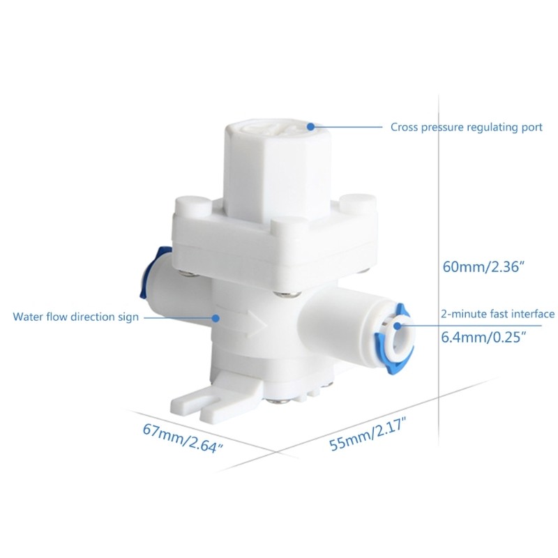 1/2in 3/8in 1/4in Plastic Pressure Reducing Valve Water Pressure Regulator gallery