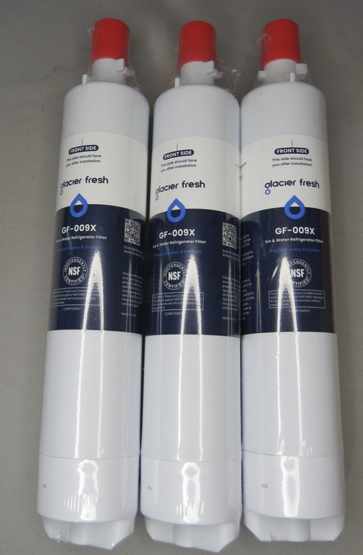 3 Pack! Glacier Fresh Water Filter Model # GF-ZERO – New, Sealed in Open Box