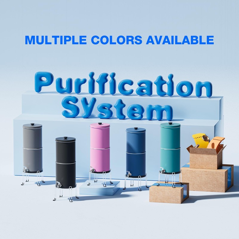 3-Stage 0.01μm Ultra-Filtration Gravity Water Filter System, NSF/ANSI 42&372 ... gallery