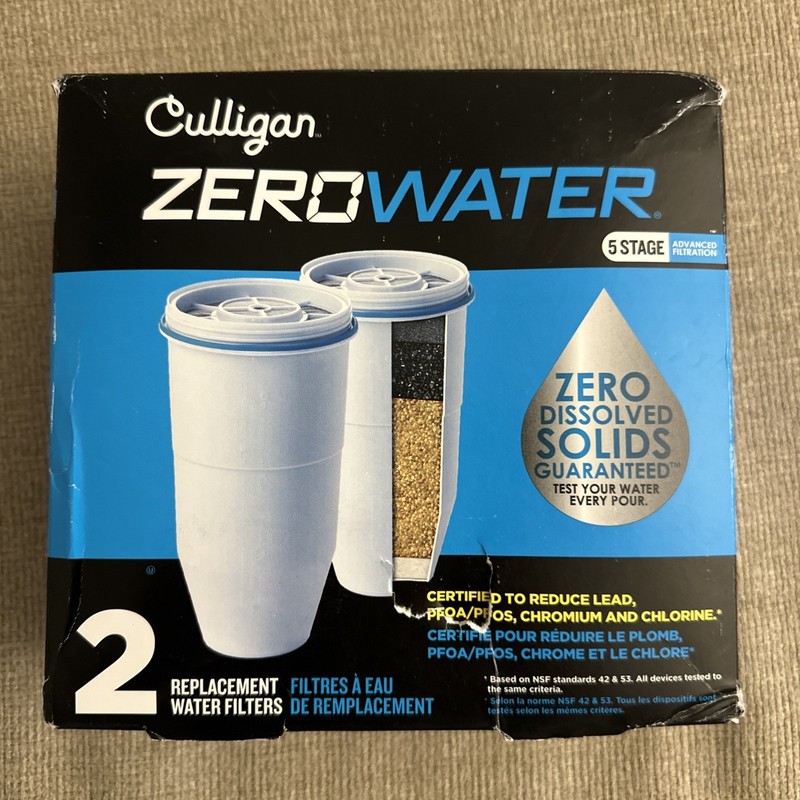 ZeroWater Official Replacement Filter – 5-Stage 0 TDS Filter Replacement – 2 pac