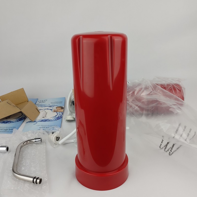 Set of 2 Clean & Pure Water Filter Classic 3060 Countertop Filters Red New gallery
