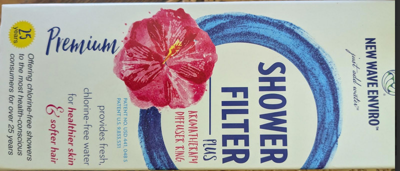 New Wave Shower filter plus aromatherapy diffuser ring