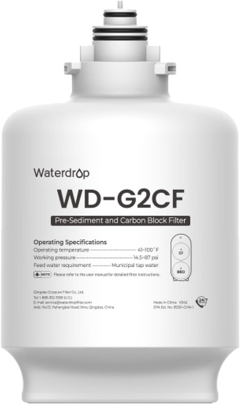 G2CF Filter, Replacement for G2 & G2P600 & G2MNR Reverse Osmosis System, 12-Mont gallery