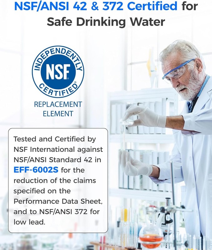Waterdrop 4396508 water filter, Replacement for 4396510, NLC240V, PNL240V gallery
