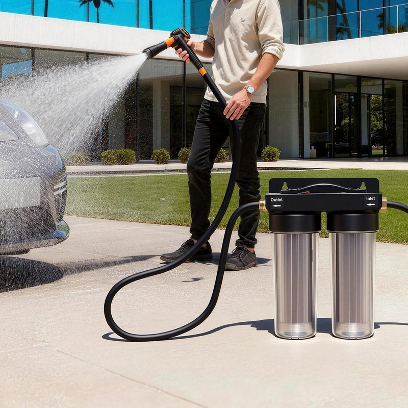 DI Car Wash System: Color-Changing Resin, 189L Purified Water, No Streaks gallery
