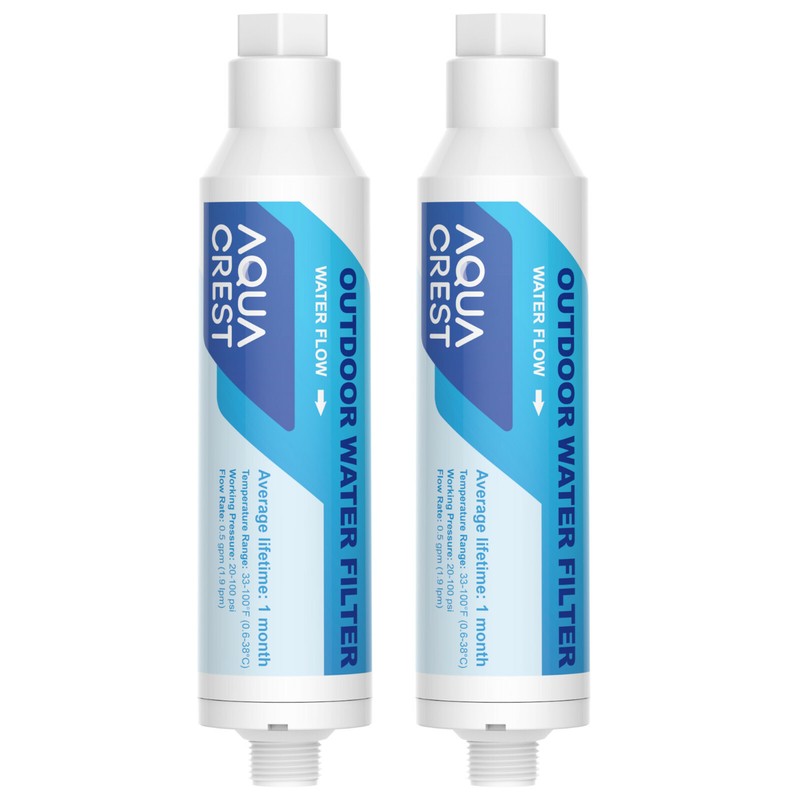Inline Water Filter Soften Water for Car Washing Window & Yard Cleaning 2 Pack