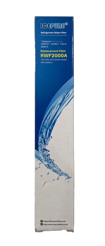 Icepure RWF2000A Refrigerator Water Filter For Whirlpool & Kenmore 1 Pack! New