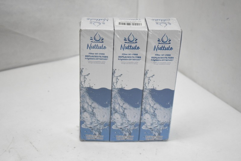 Nuttuto Fridge Filter 3 Pack White NT-F058 For Aquarius EPTWFU01 New gallery