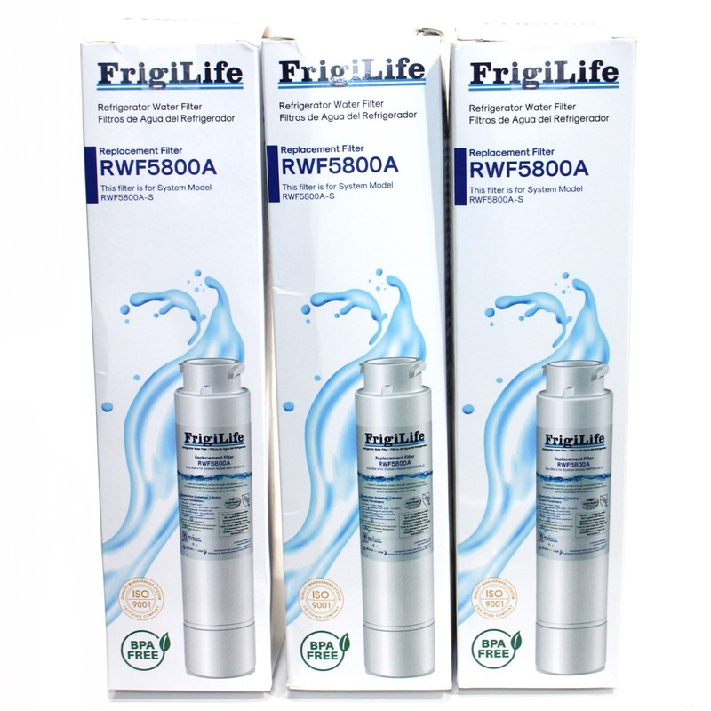 3X Friglife Water Filter Cartridge RWF5800A for RWF5800A-S