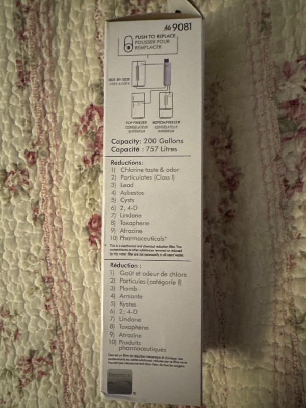Kenmore 469081 Refrigerator Water Filter - White gallery