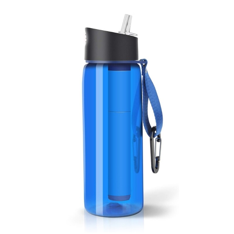 650ml Camp Survival Water Filter Filtration Bottle, Sports Water Purifier Bottle gallery