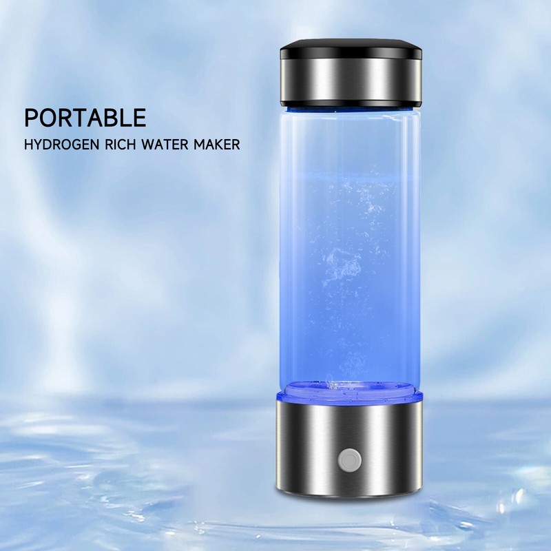 450ml Portable Hydrogen Rich Water Maker Alkaline Bottle Cup Ionizer GeneratorUA gallery