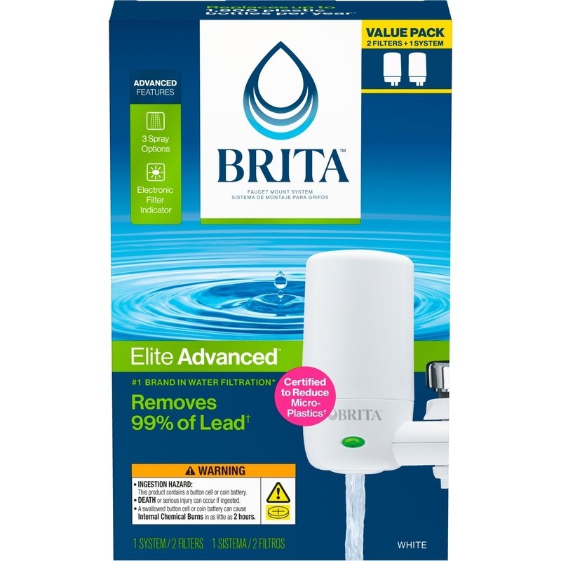 Faucet Water Filter 99% Lead Reduction Chlorine Removal Includes 2 Filters New gallery