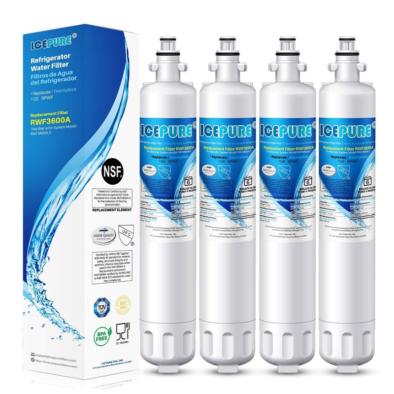 Refrigerator Water Filter Replacement For GE RPWF(𝐍𝐎𝐓 𝐑𝐏𝐖𝐅𝐄), RWF3600A