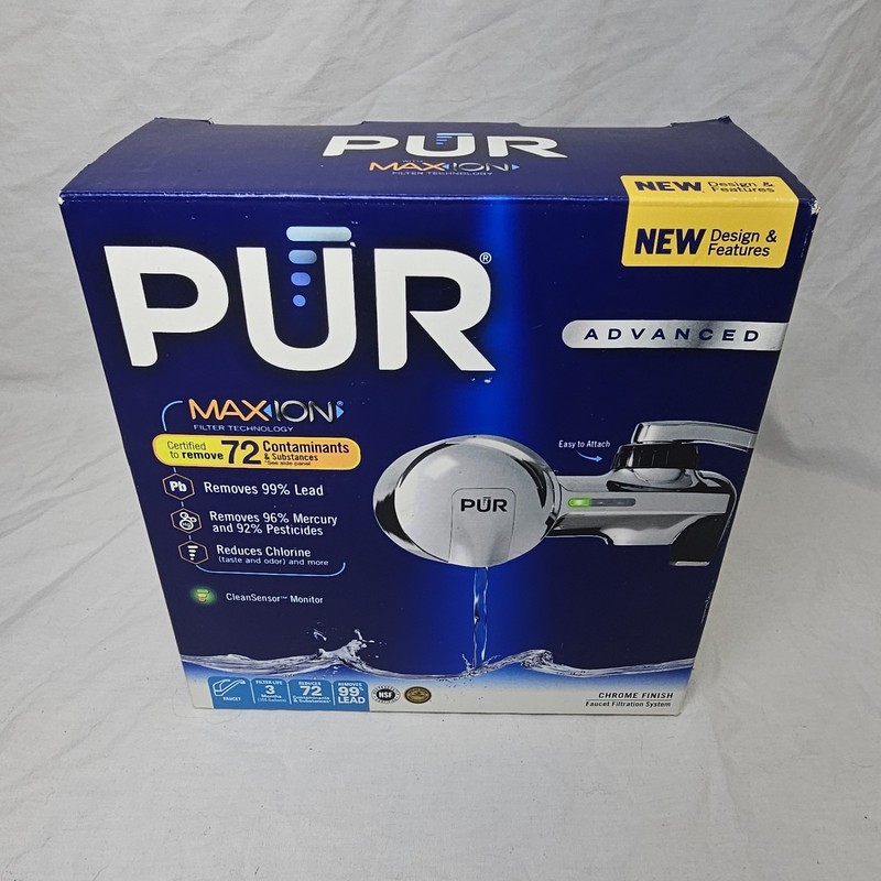 PUR Advanced Maxion Faucet Filtration System PFM400H *Chrome* NEW Easy Install