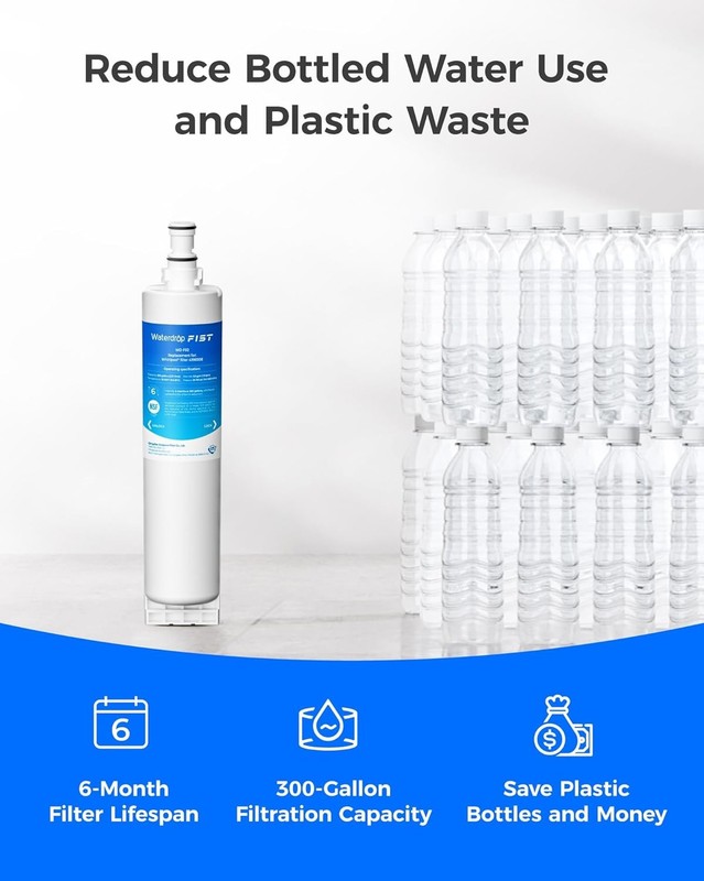 Waterdrop 4396508 water filter, Replacement for 4396510, NLC240V, PNL240V gallery