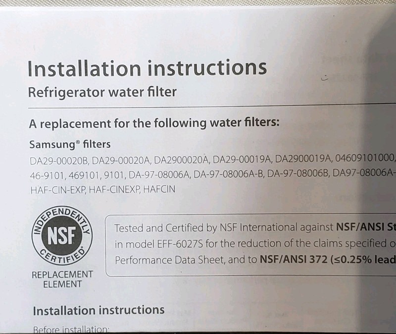 Waterspecialist DA29-00020B Replacement for Samsung Water Filter DA29-00020B (3) gallery